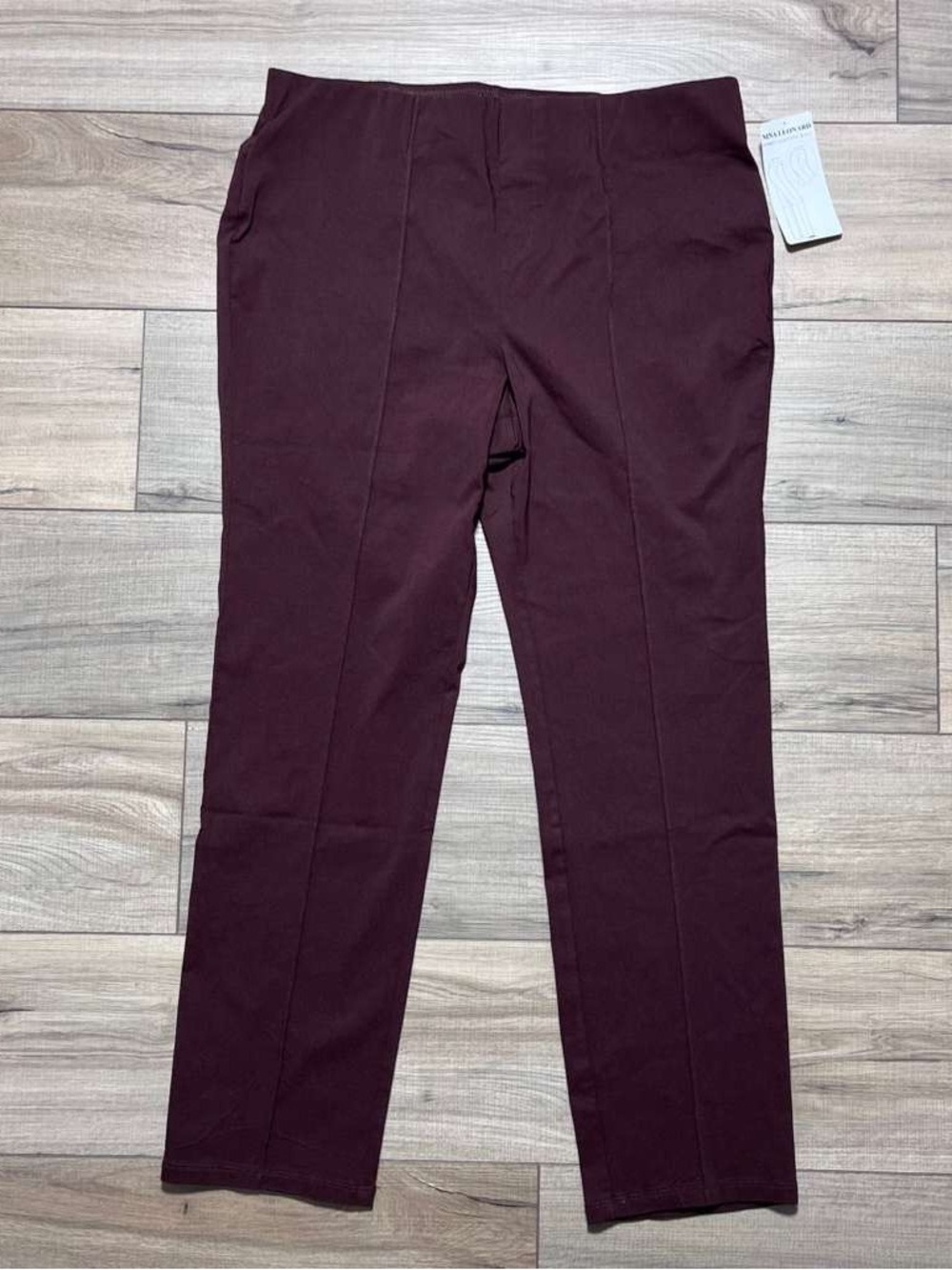 Nina Leonard Womens Millennium Tummy-Smoothing Ankle Pant Size PL Brown